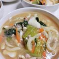 ちょちょこ✫'s cooksnap of when they made 腹ペコ男子パクパク！ごま味噌煮込みうどん.