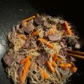 ame-ikuru's cooksnap of when they made 簡単スピード夕食★牛肉と人参の春雨炒め煮.