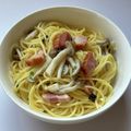 mishiha♪'s cooksnap of when they made 鍋が要らない簡単パスタ〜永谷園松茸の味〜.
