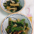 赤い電話's cooksnap of when they made ☆甘く香る☆ほうれん草と油揚げの和え物.