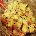 yurumin's cooksnap of when they made さつまいもとカリカリベーコンのサラダ.