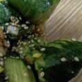 うずしろ's cooksnap of when they made 蛇腹きゅうり＊ピリ辛ねぎダレ漬け.