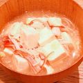 Aloha☆★'s cooksnap of when they made とろみつき！かに玉豆腐の中華風スープ.