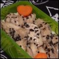 麻's cooksnap of when they made お弁当にヅケ鮪のごま油焼き.