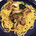 tikariri's cooksnap of when they made 揚げ舞茸とほうれん草のペペロンチーノ風.