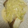 ヨシヨッシー's cooksnap of when they made 鯛のポワレ、ネギクリームソース.