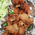ブランシュkuu's cooksnap of when they made 鶏の唐揚げ　米粉とマヨネーズの衣.
