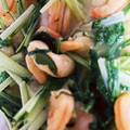 no1642's cooksnap of when they made 水菜とエビの白だし炒め.