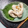 バカリャウ's cooksnap of when they made 鶏ささみ肉の梅チーズ大葉巻き蒸し.