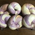 たかたかの母's cooksnap of when they made もっちり♫紫芋のしましまベーグル.