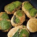 ラフロイグ31年's cooksnap of when they made 豚ひき肉の大葉巻つくね(豆腐入)＊お弁当.