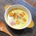 もふもふクロさん's cooksnap of when they made かぼちゃとベーコンのバターミルクスープ.