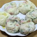 ゆけり３兄弟's cooksnap of when they made はんぺんとお豆腐、カニカマのもちもち団子.
