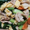 クックHBQ370☆'s cooksnap of when they made 豚肉&卵&小松菜のオイスター炒め♪.