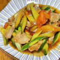 QPはにー's cooksnap of when they made 豚肉とキュウリの旨辛炒め.