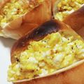 ♡のんちゃ♡♡'s cooksnap of when they made ディナーロール(コストコ)の玉子サンド.