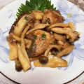 chocoraママ's cooksnap of when they made こってり旨い☆キノコとハマチの甘味噌炒め.