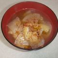 きらり流れ星's cooksnap of when they made 大根と油あげのお味噌汁.