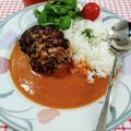 在宅勤務のおじさん's cooksnap of when they made ハンバーグカレー.