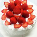 roll21's cooksnap of when they made クリスマスに☆苺のショートケーキ.
