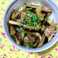 ふたごゆき's cooksnap of when they made ナスと豚バラ肉のピリ辛丼.
