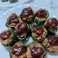 ゆたみー's cooksnap of when they made 切り方を変えるだけ！簡単ピーマンの肉詰め.