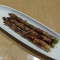 ラリー＆サラ's cooksnap of when they made 焼肉のたれで♪アスパラ豚ばら肉巻き☆.