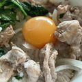 桃的美しき日々's cooksnap of when they made 液体塩こうじで柔らか★豚肉のスタミナ丼.