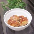 からあげパーティー's cooksnap of when they made 鶏ミンチの甘辛にんにくバター醤油のつくね.