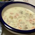 明日の風☆'s cooksnap of when they made 簡単！あさり水煮缶でクラムチャウダー♪.