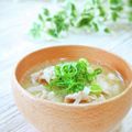 Satoco❋'s cooksnap of when they made 玉葱たっぷり豚肉生姜の旨味味噌汁.