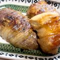 ★ゆずきん★'s cooksnap of when they made なす豚巻きの照り焼き.