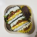 めいはるお's cooksnap of when they made 肉入りきんぴらと玉子焼きのおにぎらず.