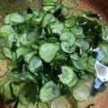 miyobean☆'s cooksnap of when they made きゅうりとわかめの酢の物　.