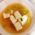 Kyoooooco's cooksnap of when they made 豆腐とニラのこくうまスープ♪.