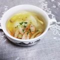 めみたん☆'s cooksnap of when they made 簡単☘️大根とベーコンのひら②スープ.