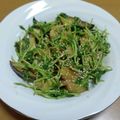 55才のおじさん's cooksnap of when they made レンジで簡単♪なすと豆苗の甘酢和え.