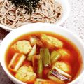 ☆★あんず姫★☆'s cooksnap of when they made 焼きネギと鶏つくねのつけ蕎麦.
