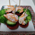 あゆはと's cooksnap of when they made エビとトマトときゅうりのピンチョス.