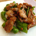 ガッちゃん's cooksnap of when they made しし唐と豚肉のピリ辛炒め.