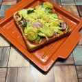 ちゃかぴまま's cooksnap of when they made 野菜モリモリ一枚で満足ピザトースト.
