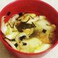 私市ビッキーズ津門巳's cooksnap of when they made 茶碗蒸しを使った…超簡単スープ白だし味♡.