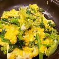 MizuhoBank's cooksnap of when they made ✿菜の花と ふわふわ卵のコンソメバター✿.