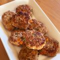 kuuko♪'s cooksnap of when they made 手づかみ離乳食♡豆腐ハンバーグ.