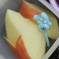 チロルぶー's cooksnap of when they made お弁当に！塩水を使わず変色しないリンゴ♪.