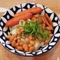 あーこ姐's cooksnap of when they made 納豆ウインナーごはん♬時短丼♥簡単朝食.