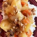 honey♡ハニ's cooksnap of when they made 我が家の定番！ミンチじゃが（肉じゃが）.