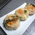 卯月のうさぎ２０１４'s cooksnap of when they made 朝食❀間食に♪しらすとチーズの焼おにぎり.