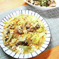 かわゆう1211's cooksnap of when they made 白菜とネギの鯖缶卵とじ！.
