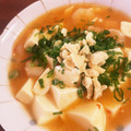 なーなちゃん's cooksnap of when they made あとのせサクサク！豆腐と海老の塩マーボー.